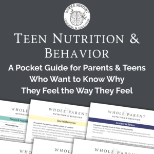 Teen Nutrition and Behavior Pocket Guide for Parents